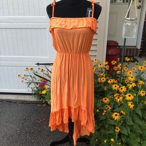 🧡🧡 Ruffled High Low Dress 🧡🧡